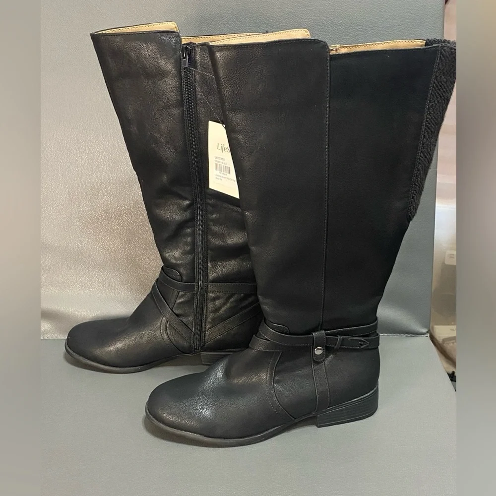NWT LifeStride Xtrovert Riding Boots Wide Calf
